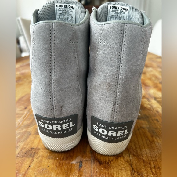 Sorel Out N About Light Gray Wedge Bootie Sneaker Size 9 - Picture 8 of 11